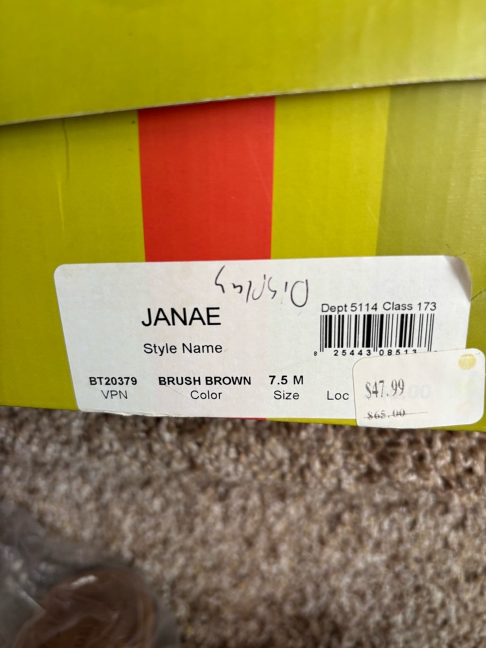 BareTraps Brown Crisscross Slide Sandals - Picture 5 of 5